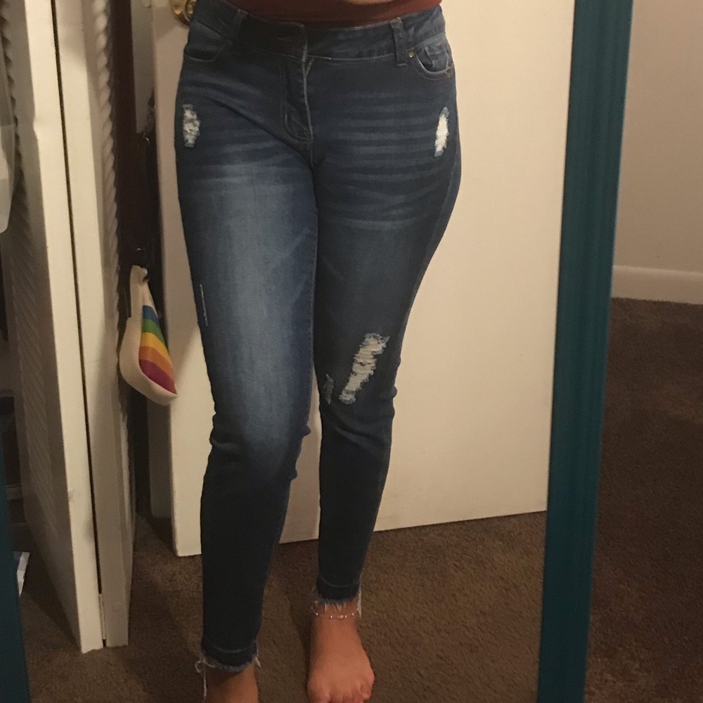 Fashion nova distressed jeans